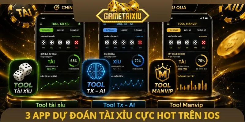 3 app dự đoán tài xỉu cực hot trên IOS