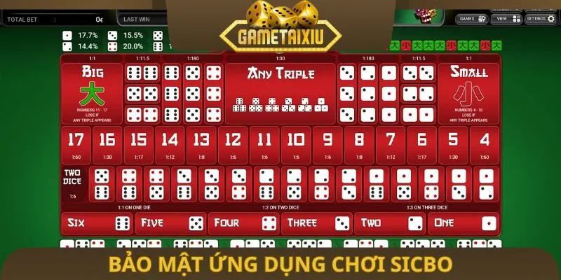 Bảo mật ứng dụng chơi Sicbo