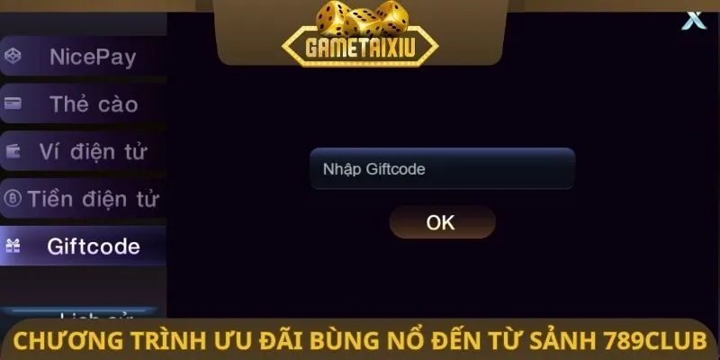 Chương trình ưu đãi bùng nổ đến từ sảnh 789club