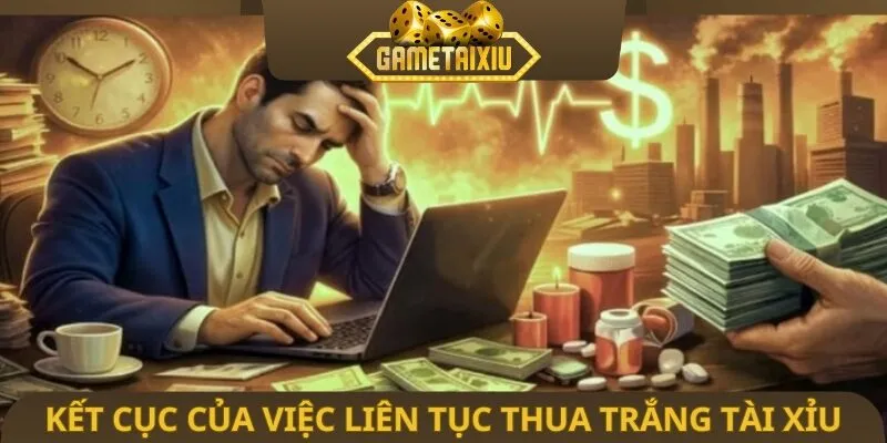 Kết cục của việc liên tục thua trắng tài xỉu