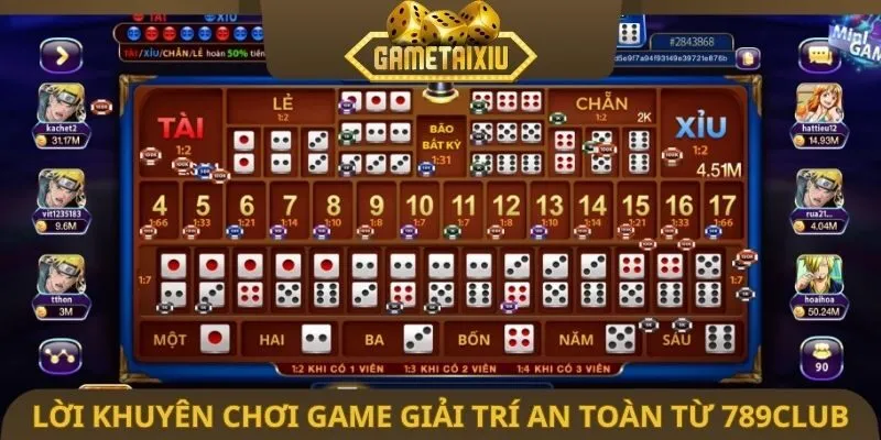 Lời khuyên chơi game giải trí an toàn từ 789club