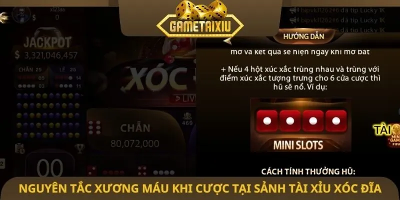 Nguyên tắc xương máu khi cược tại sảnh tài xỉu xóc đĩa